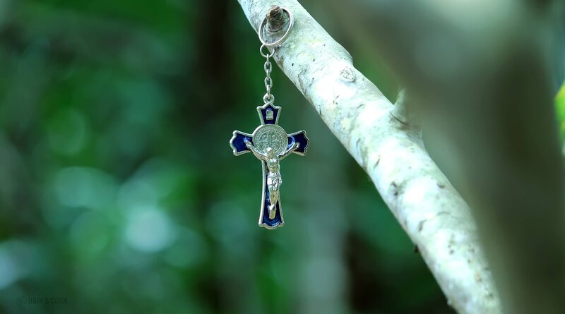 Crucifix Hanging on Branch
