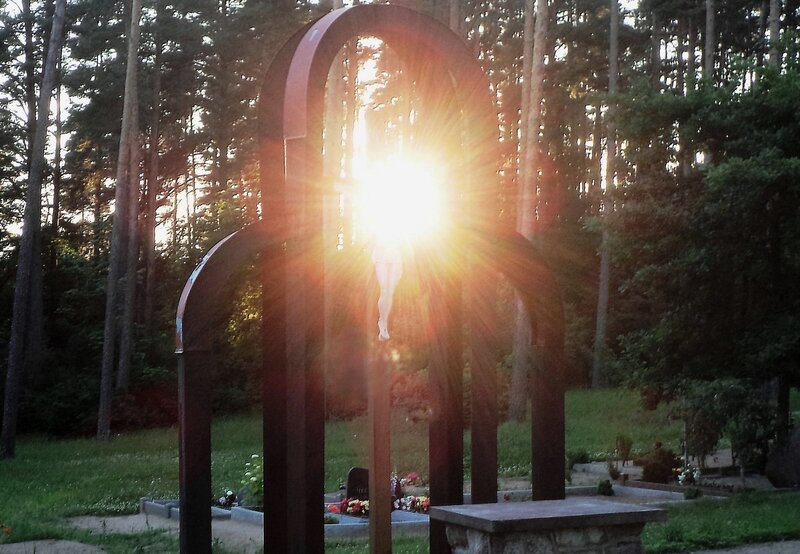 Crucifix in Forest