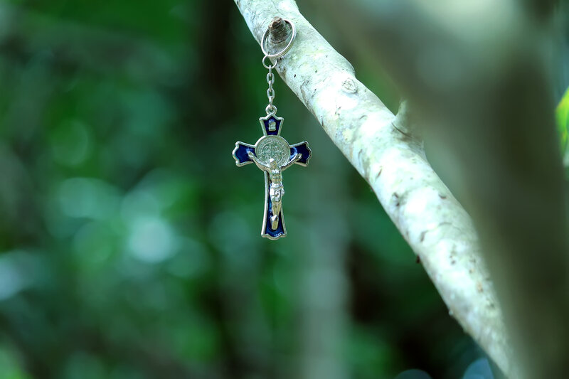 Crucifix Keychain
