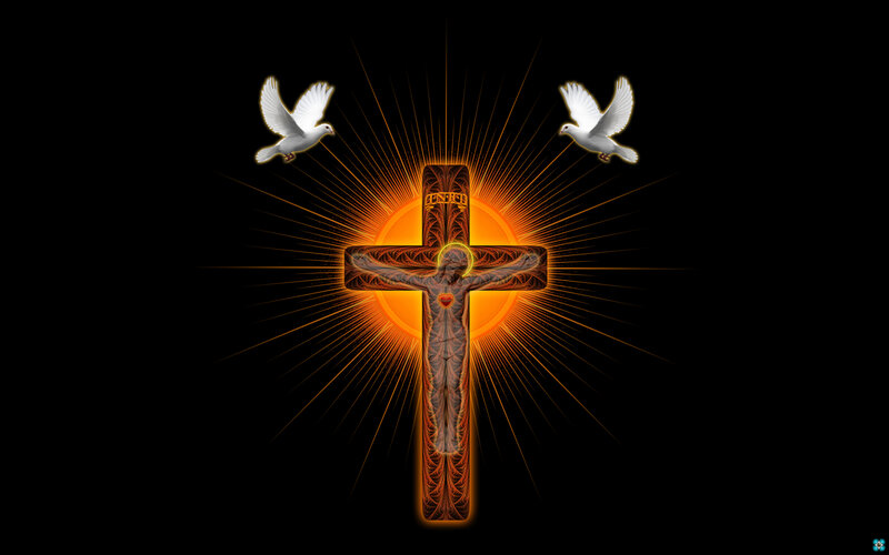 Crucifix with Doves