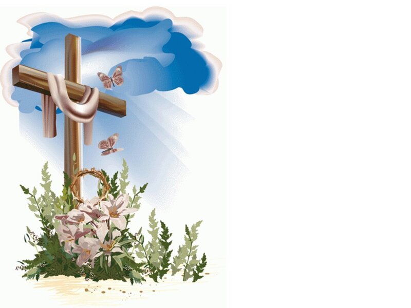 Crucifix with Flowers