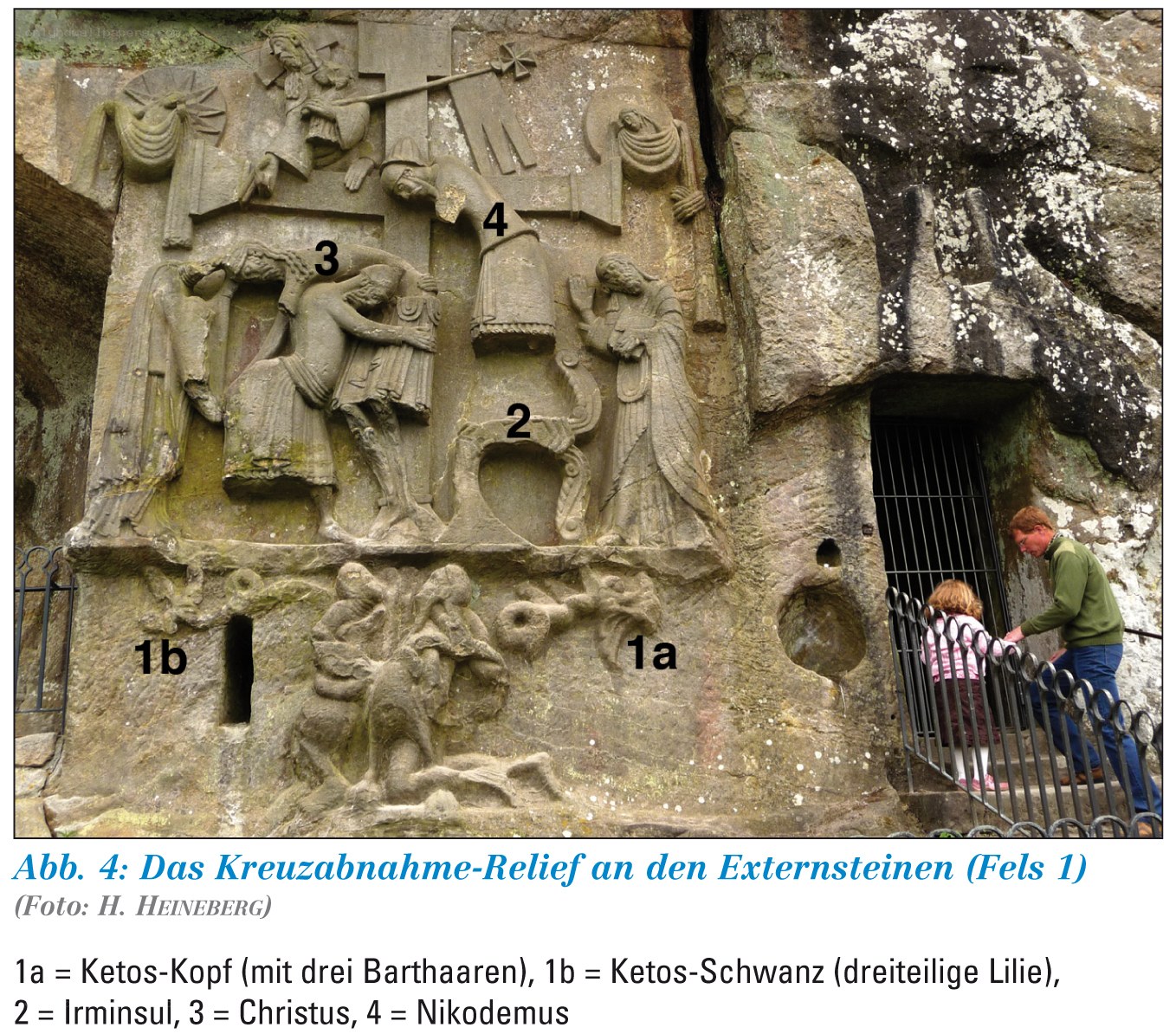 Crucifixion relief on stone