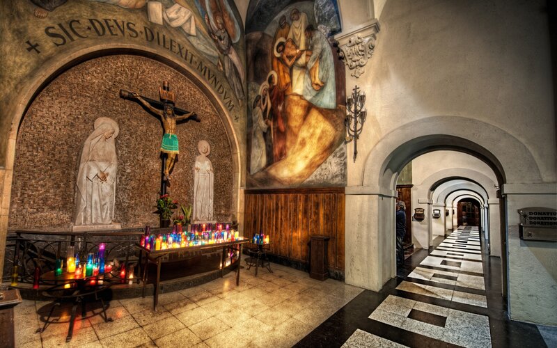 Crucifixion Scene in Chapel