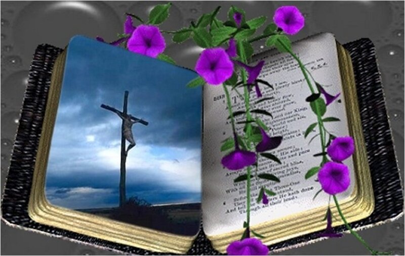 Crucifixion Scene — Purple
