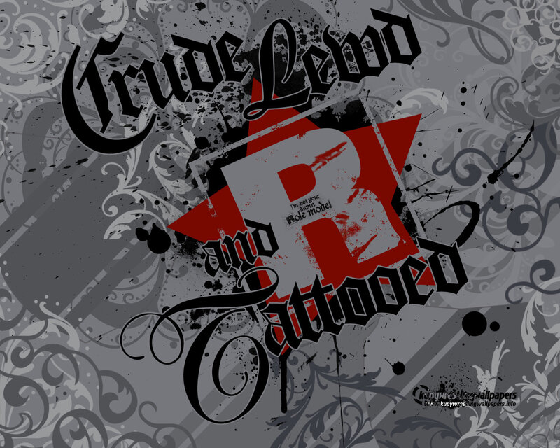 Crude and Tattooed wallpaper