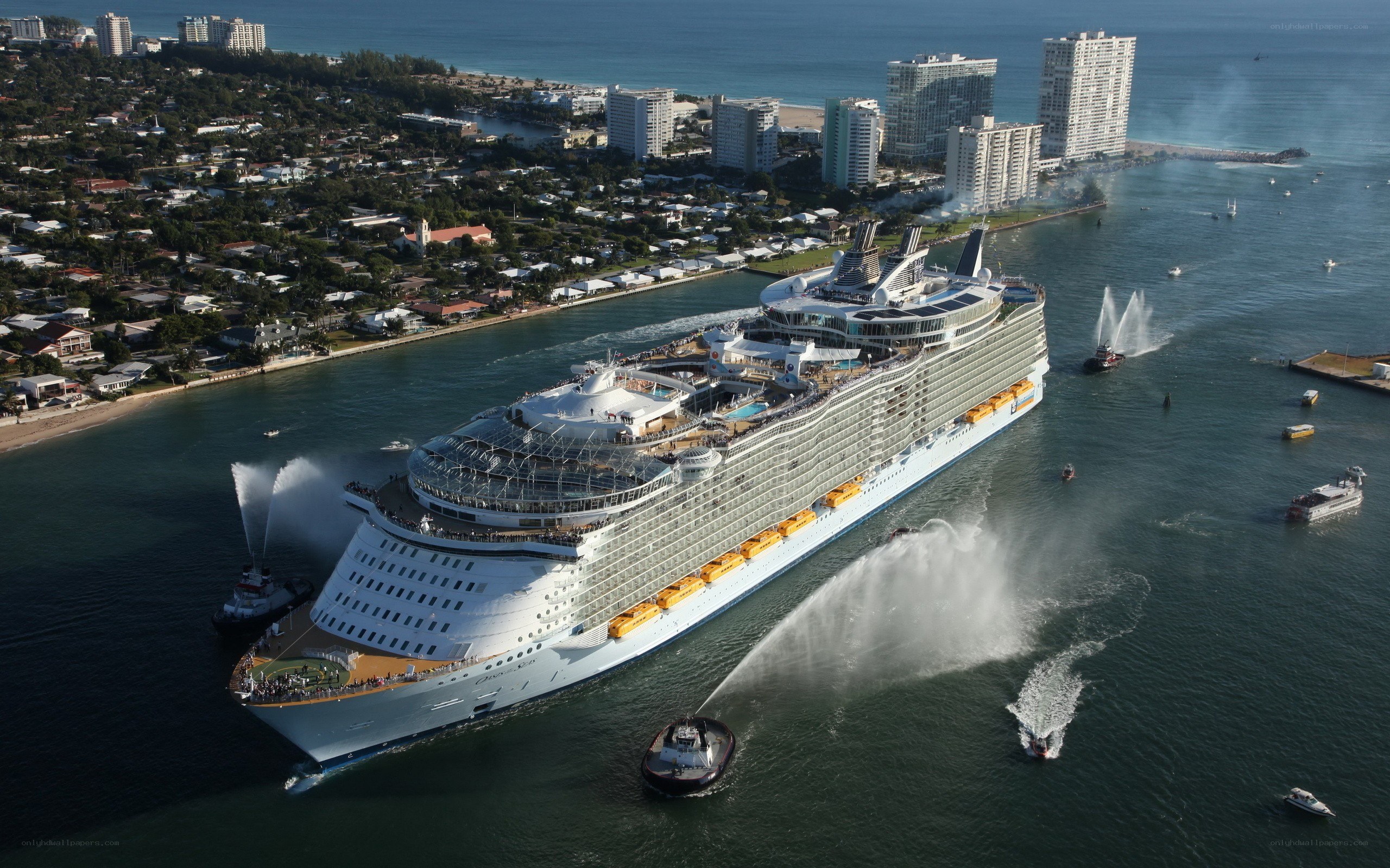 Cruise ship arrival celebration