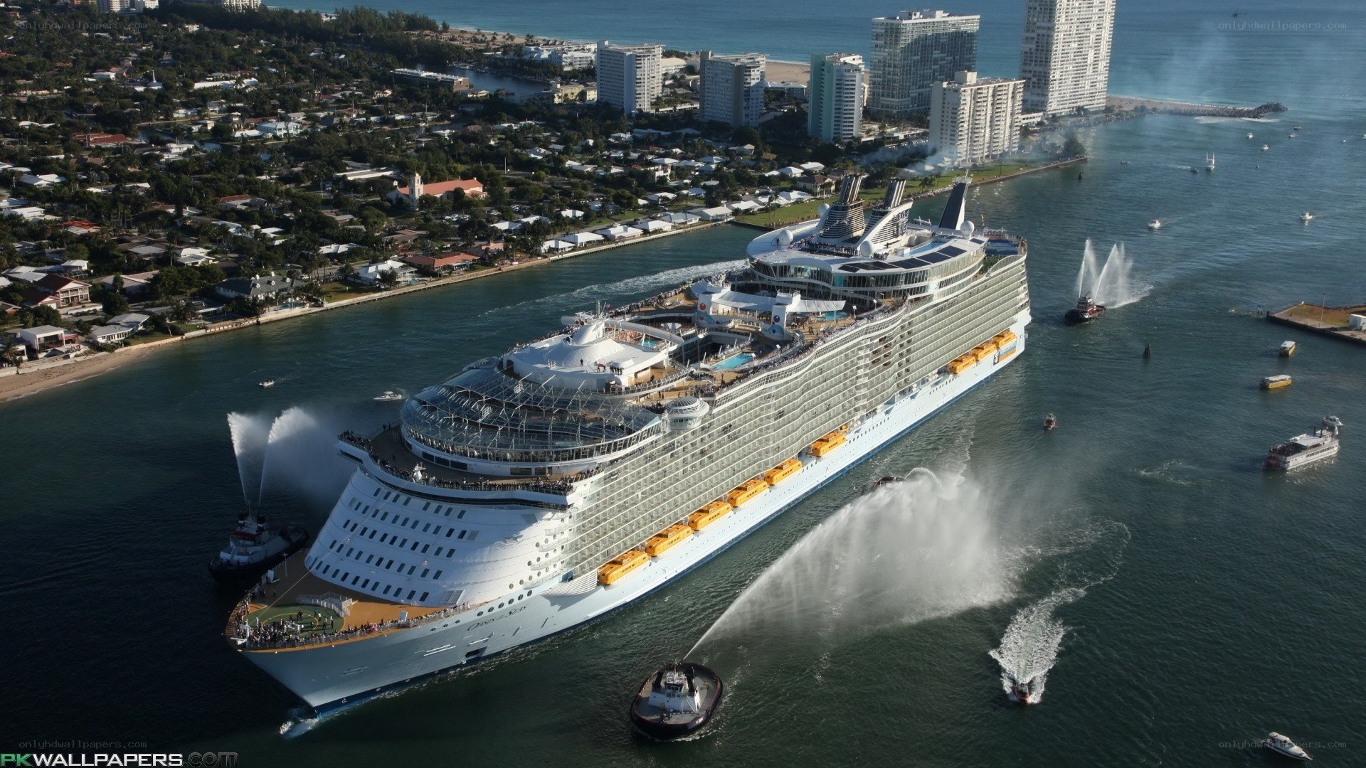 cruise ship arrival celebration