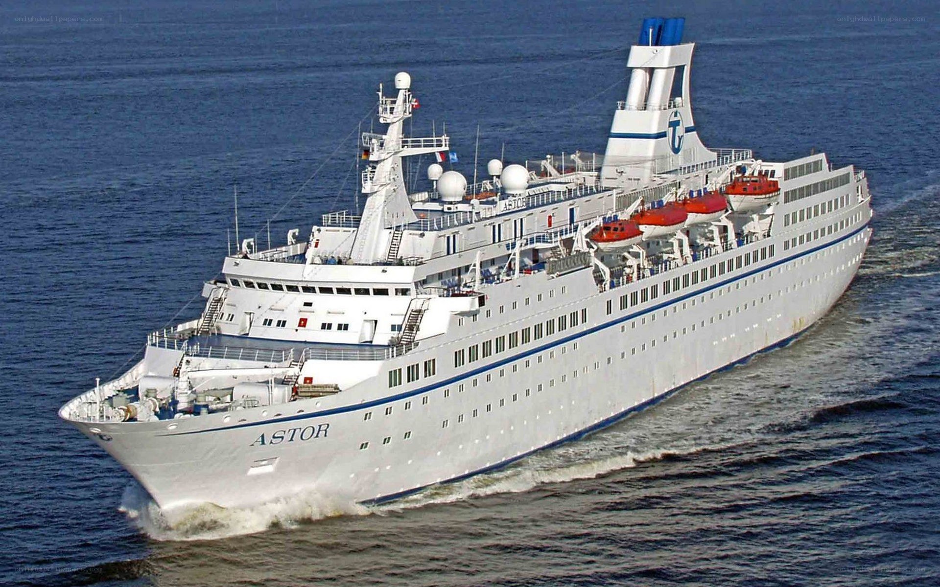 Cruise ship ASTOR at sea