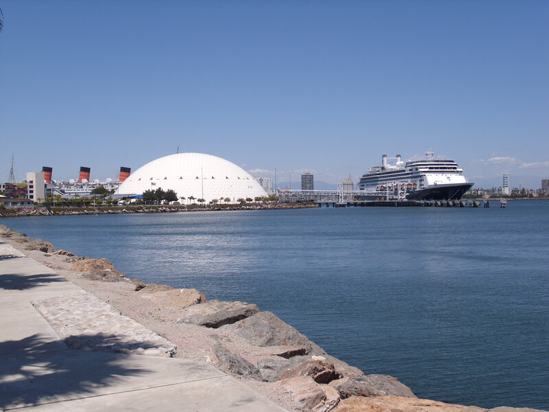 Cruise Ship at Dock — Blue, Calm, Afternoon