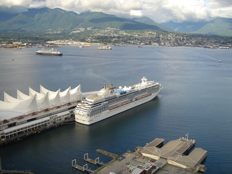 Cruise Ship at Dock — Blue, Serene