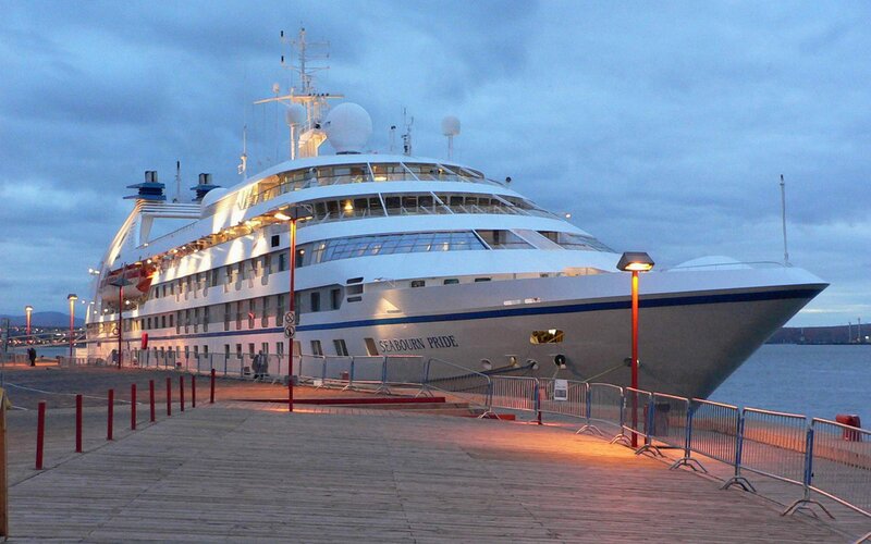 Cruise ship at dock