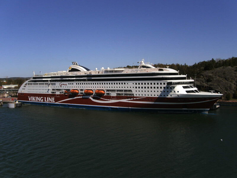 Cruise Ship at Dock — White, Calm, Afternoon