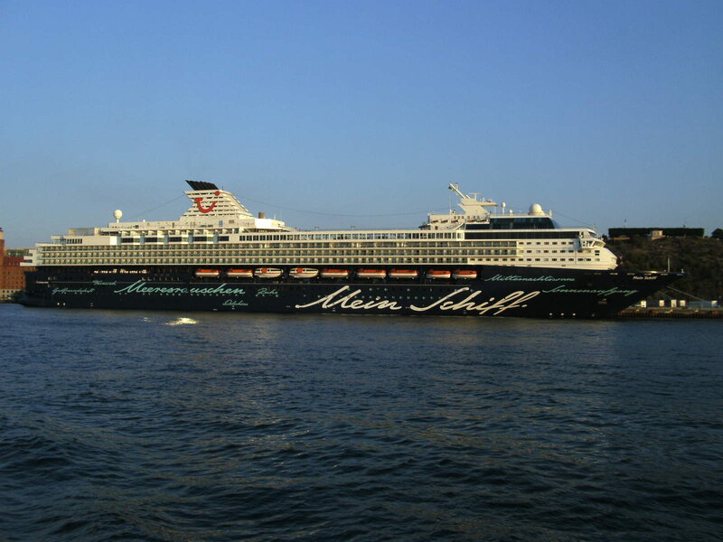 Cruise ship at harbor