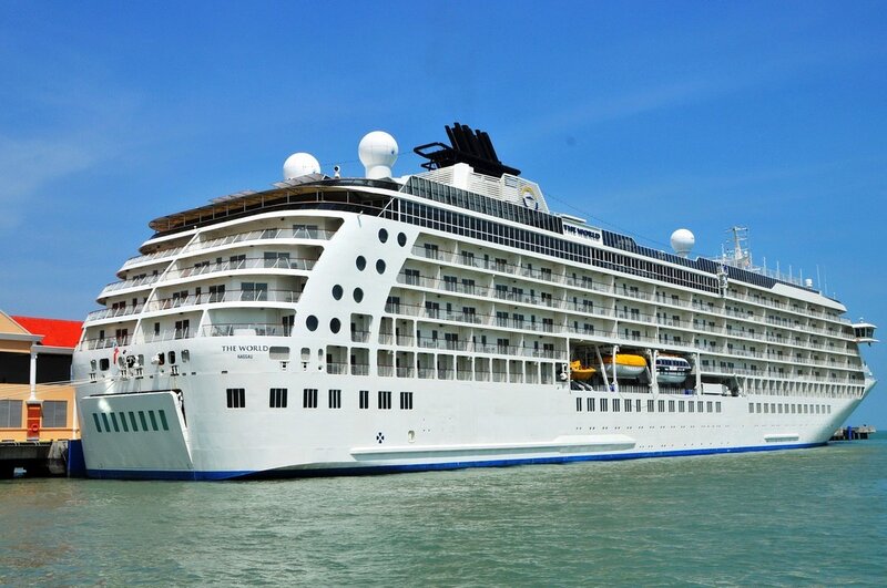 Cruise ship at port