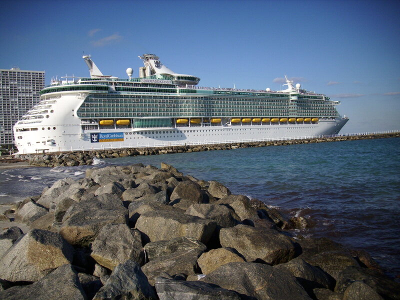 Cruise Ship at Port — Blue, Calm, Afternoon