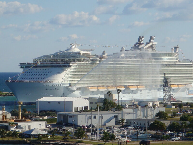 Cruise Ship at Port — White, Calm, Afternoon