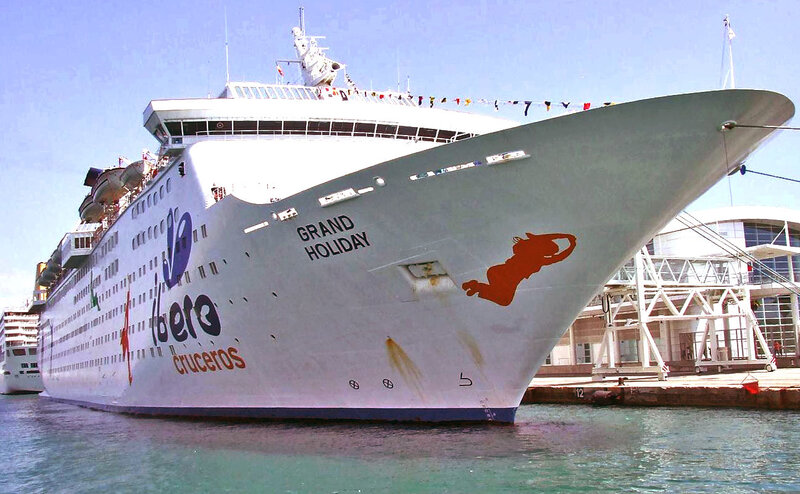 Cruise Ship at Port — White, Calm