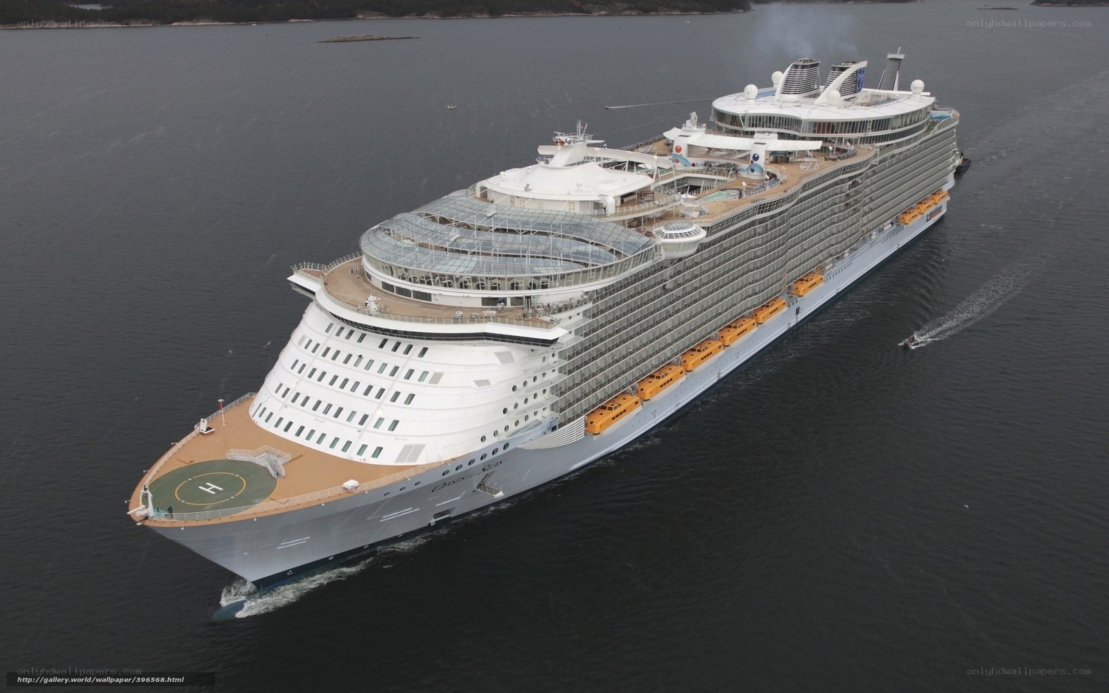 cruise ship at sea
