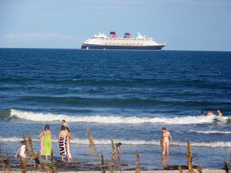 Cruise Ship at Sea — Blue, Relaxed