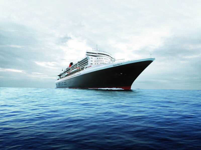 Cruise Ship at Sea — Blue, Serene, Photograph, Ocean