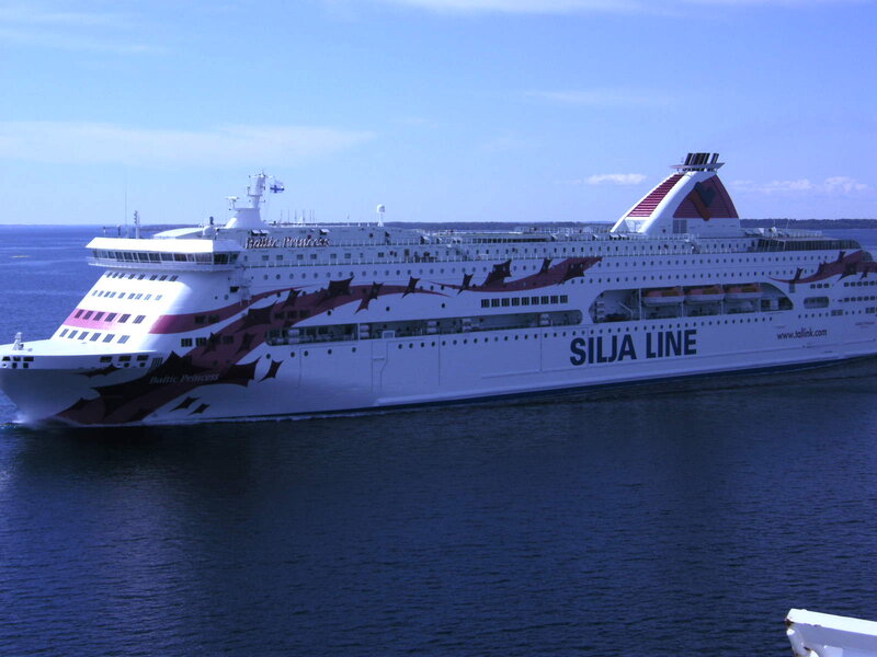 Cruise Ship at Sea — White, Calm
