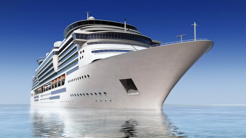 Cruise Ship at Sea — White, Serene, Afternoon, 3d Render