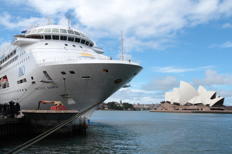 Cruise ship at Sydney Harbour