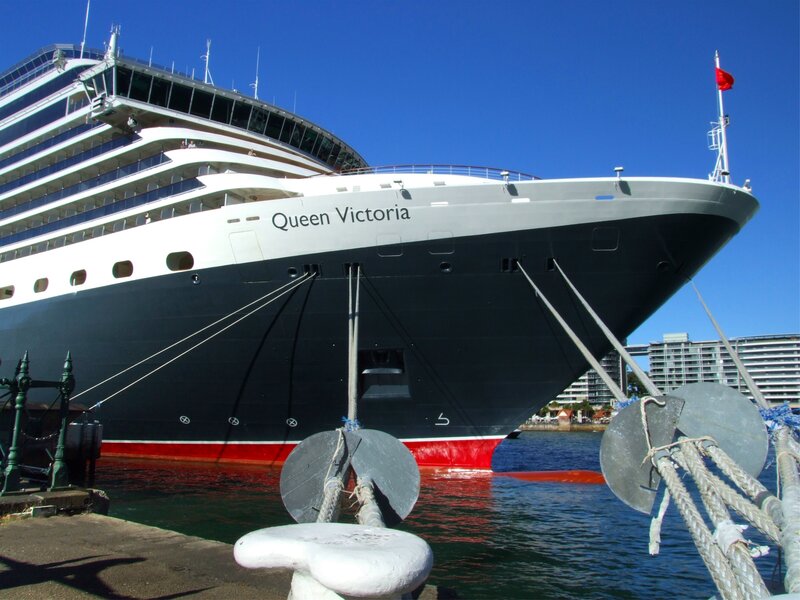 Cruise Ship Bow — Blue