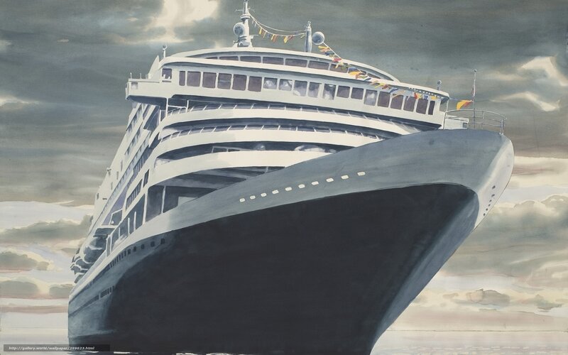 Cruise Ship Bow — Gray