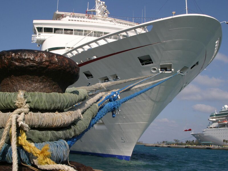 Cruise Ship Bow — White