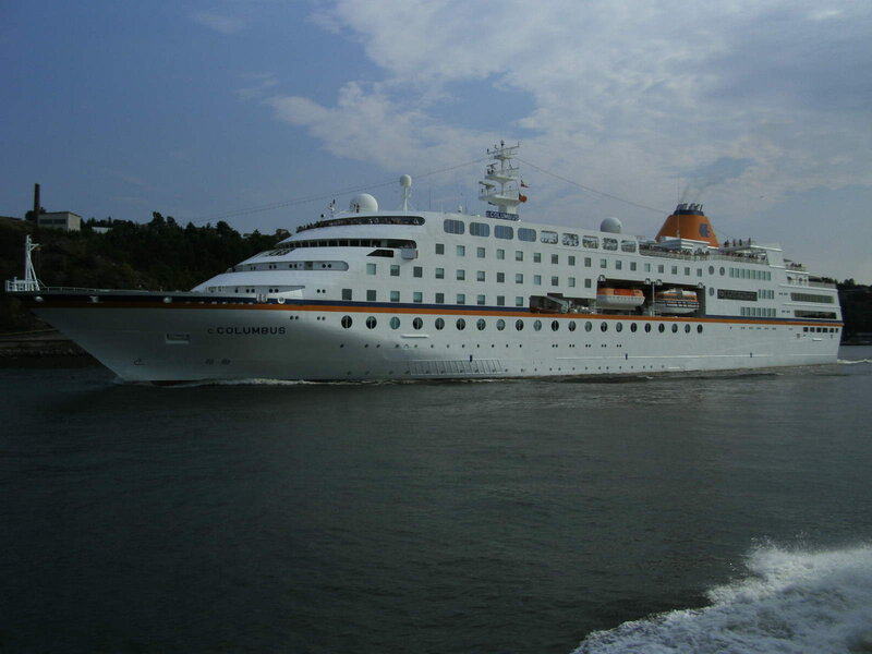 Cruise ship Columbus at sea