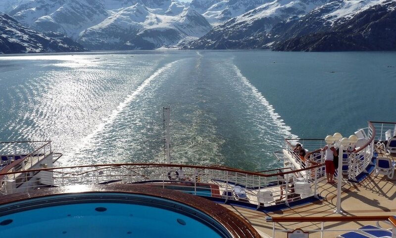 Cruise Ship Deck — Blue, Serene, Afternoon
