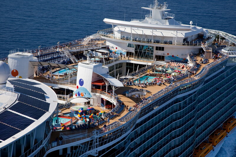Cruise Ship Deck — Blue