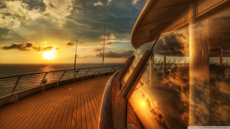 Cruise Ship Deck — Orange