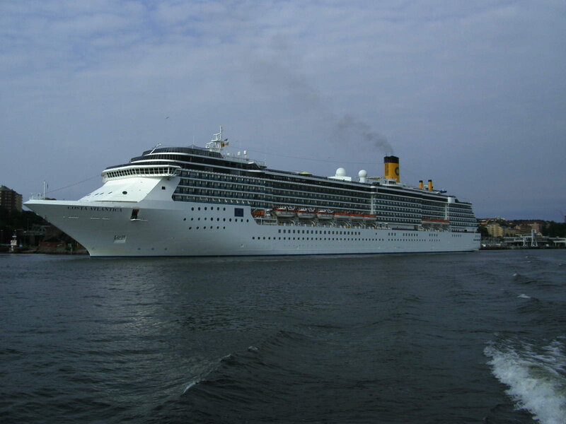 Cruise ship in harbor
