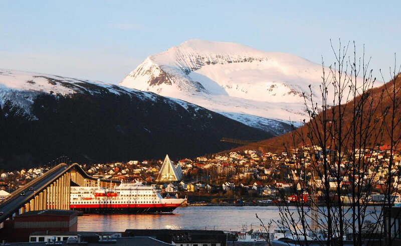 Cruise Ship in Harbor — White, Serene
