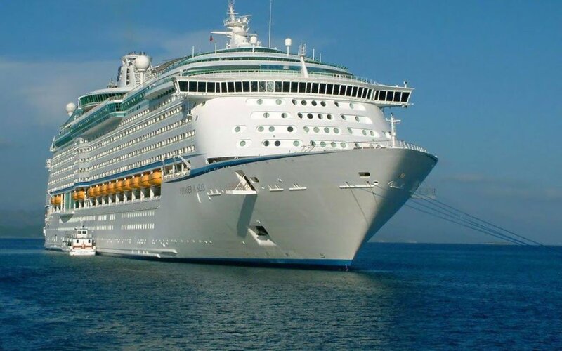 Cruise Ship in Ocean