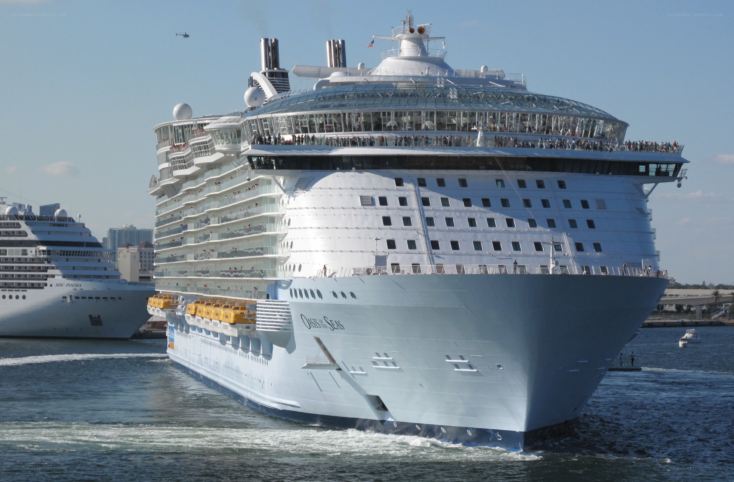Cruise ship in port