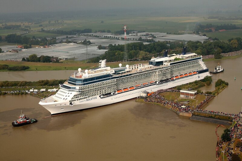 Cruise Ship in River