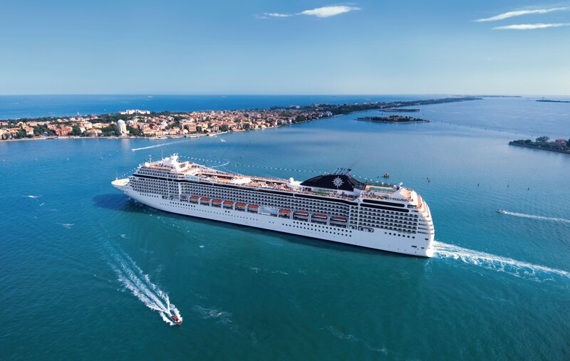 Cruise ship in Venice harbor