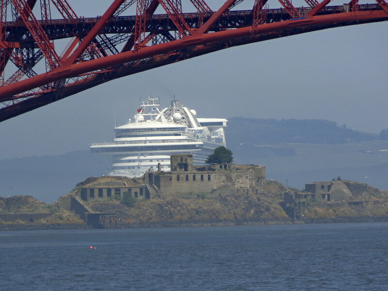 Cruise Ship Near Fort