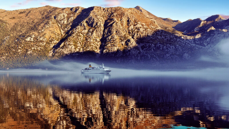 Cruise Ship on a Lake