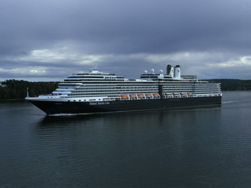 Cruise ship on calm water