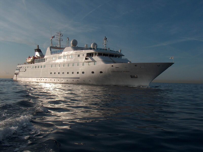 Cruise Ship on Ocean