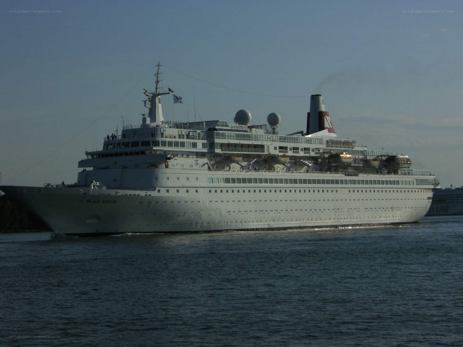 Cruise ship on the water