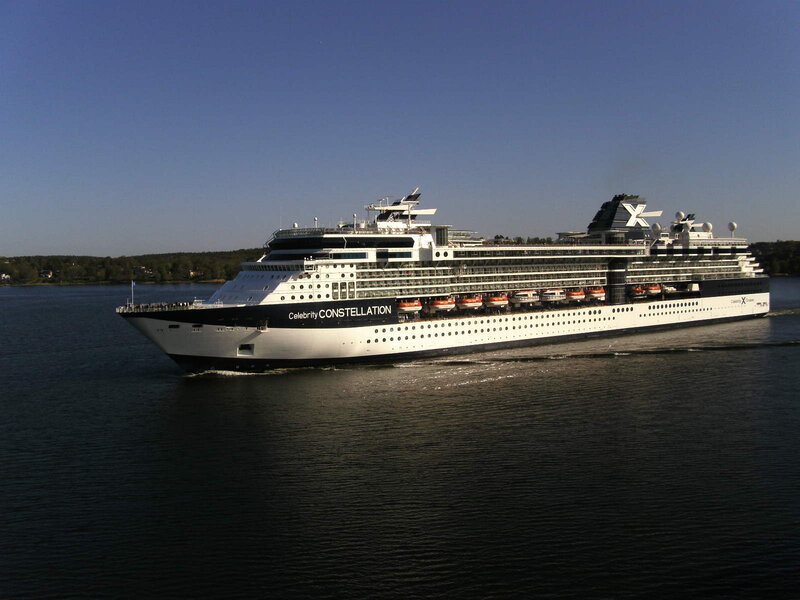 Cruise Ship on Water — Blue, Serene, Afternoon, Photograph, Ocean