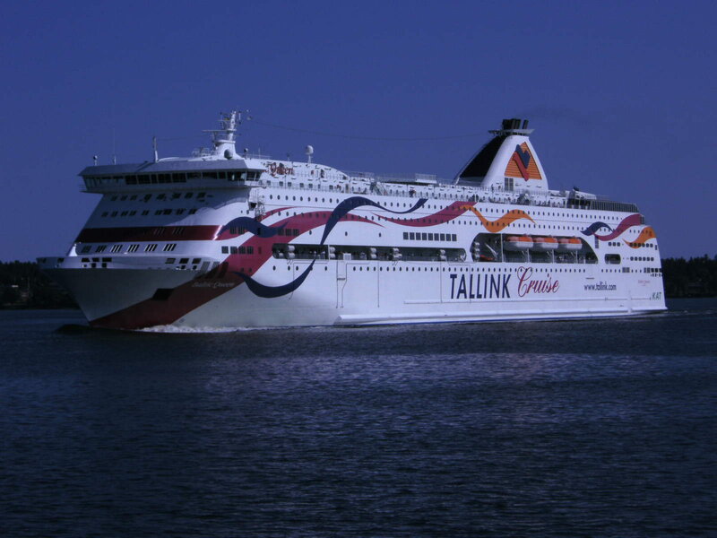 Cruise Ship on Water — White, Serene, Afternoon, Photograph, Sky