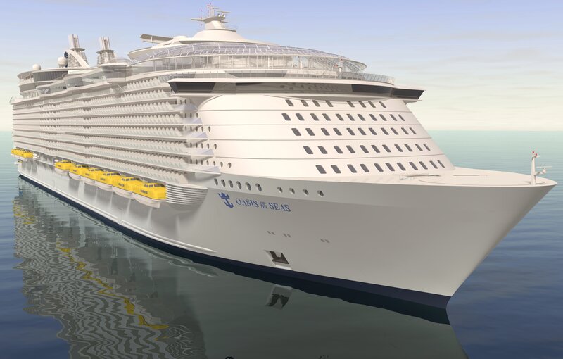 Cruise Ship on Water — White, Serene