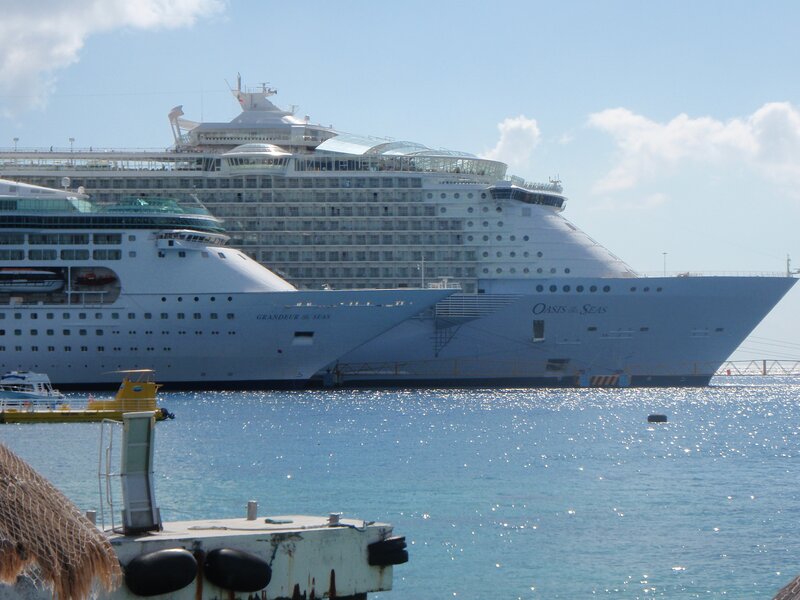Cruise ships at port