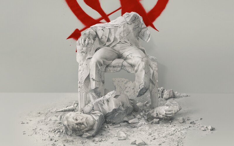 Crumbled Statue of Man
